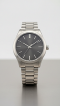 Titanium dress watch with graphite dial